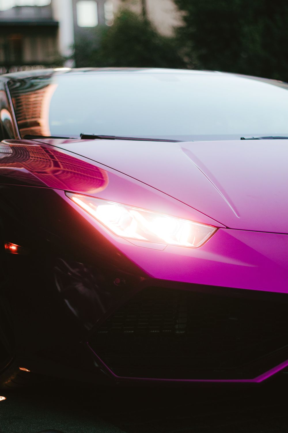 Detalhe farol Lamborghini Huracan